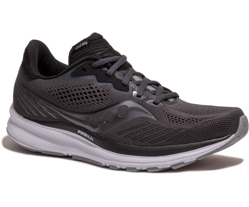 Women's Saucony Ride 14 Running Shoes Grey / Black | Singapore 188YXFU